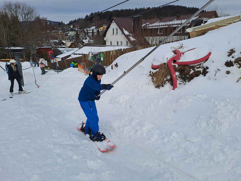 snowboarding