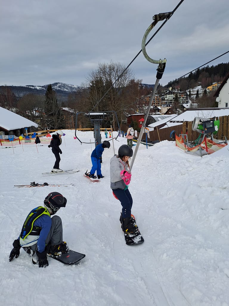 snowboarding